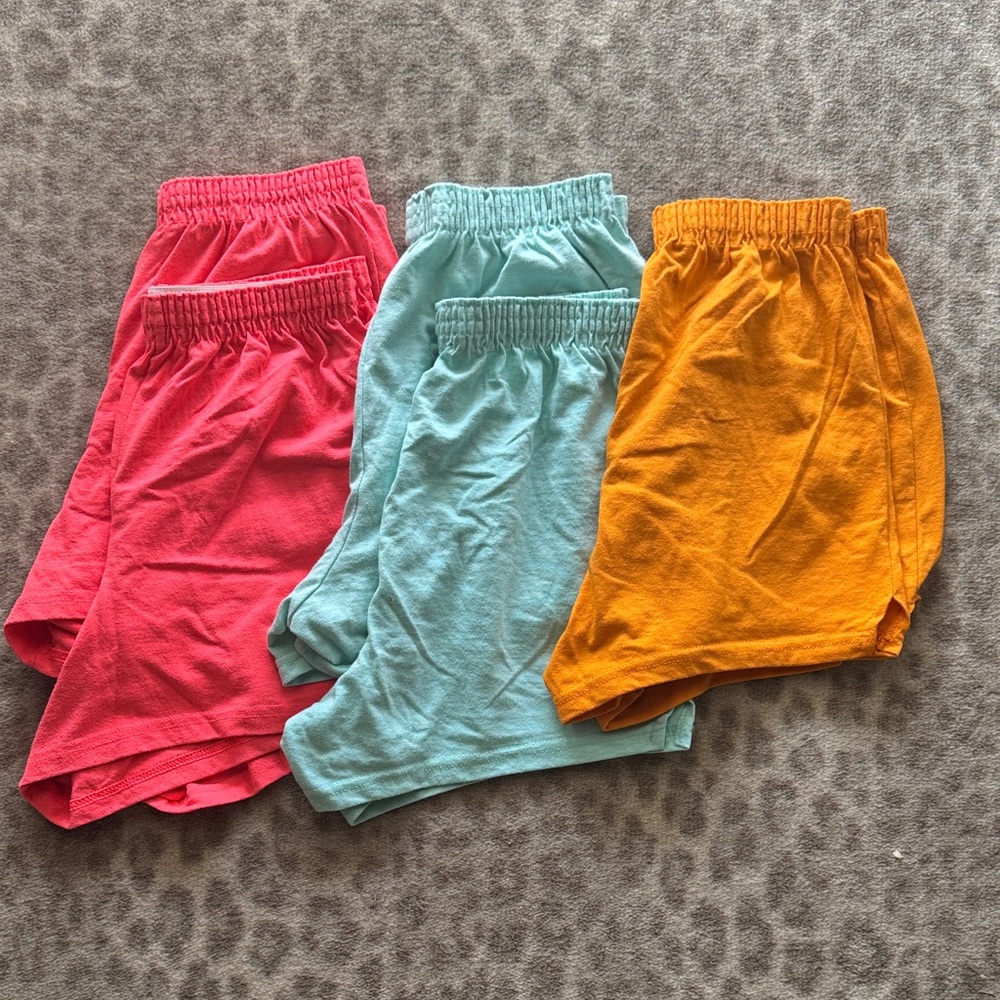 Soffe Kids Shorts Set - Pink, Blue, Orange